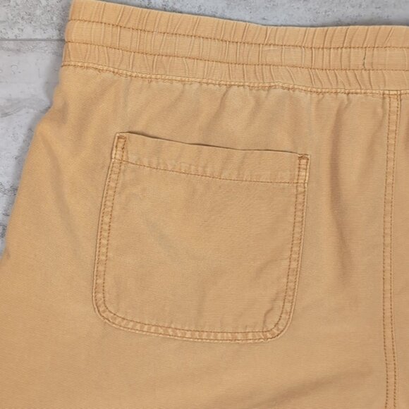 Maurices Weekender Drawstring Shorts Pull On Patch Pockets Honey Mustard Tan - Picture 8 of 10